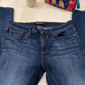 Dark denim express jeans